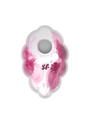 Stimulateur clitoridien par onde de pression sans contact et par vibration USB rose et blanc, Cloud Dancer Satisfyer - CC597839